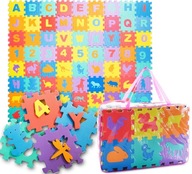 FOAM MAT FOAM PUZZLE 72 kusov Čísla Zvieratká Písmená FOAM MAT FOAM PUZZLE 72 kusov Čísla Zvieratká Písmená
