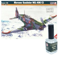 MORANE MS-406 C1 #D206 MISTERCRAFT pzl + lepidlo MORANE MS-406 C1 #D206 MISTERCRAFT pzl + lepidlo