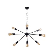 ROD závesná lampa čierna 9xE27 Luster do izby do obývačky do bytu ROD závesná lampa čierna 9xE27 Luster do izby do obývačky do bytu
