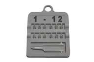 Vtáčie štítky 3mm, 12 ks. biely Vtáčie štítky 3mm, 12 ks. biely