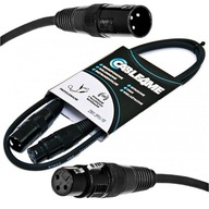 DMX AES/EBU 3Pin kábel pre osvetlenie 110ohm 3m DMX AES/EBU 3Pin kábel pre osvetlenie 110ohm 3m
