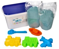 Pre deti Piaskolina Piasek 2kg + formičky AdamToys Pre deti Piaskolina Piasek 2kg + formičky AdamToys