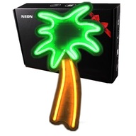 Veľké neónové LED prémiové USB na stenu Palma