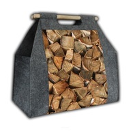Pevná taška Bertoni na palivové drevo Silný vzor Polana