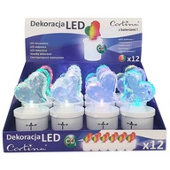 12x VLOŽKY DO SRDOVEJ SVIEČKY LED VIACFAREBNÉ + BATÉRIE ELEKTRICKÁ SVIEČKA 12x VLOŽKY DO SRDOVEJ SVIEČKY LED VIACFAREBNÉ + BATÉRIE ELEKTRICKÁ SVIEČKA
