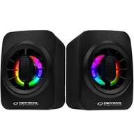 POČÍTAČOVÉ REPRODUKTORY 2.0 RGB LED PODSVIETENIE USB POČÍTAČOVÉ REPRODUKTORY 2.0 RGB LED PODSVIETENIE USB