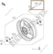 ČEP PREDNÉHO KOLA KAWASAKI NINJA 650 17+ ČEP PREDNÉHO KOLA KAWASAKI NINJA 650 17+