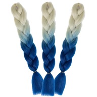 3x Ombre farbené syntetické vlasy na vrkoče 3x Ombre farbené syntetické vlasy na vrkoče