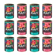 RAFI JUNIOR Mokré krmivo pre šteniatka DOLINA NOTECI Mix príchutí 12 x 400g RAFI JUNIOR Mokré krmivo pre šteniatka DOLINA NOTECI Mix príchutí 12 x 400g