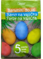 Farby veľkonočných vajíčok 5 farieb