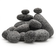 Akvárium Rock Lava Black obklopené 5 kg pripravené usporiadanie Akvárium Rock Lava Black obklopené 5 kg pripravené usporiadanie
