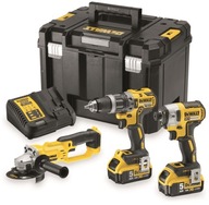 Kombinovaná súprava 18V DeWalt DCD796 DCG412 DCF887 2x5Ah Kombinovaná súprava 18V DeWalt DCD796 DCG412 DCF887 2x5Ah