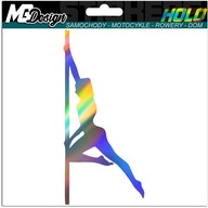 POLE DANCE PoleDance nálepka na auto HOLOGRAM POLE DANCE PoleDance nálepka na auto HOLOGRAM