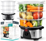 PAROWAR GOTOWANIE PARĄ 9,6L 750W 3 POZIOMY INOX PAROWAR GOTOWANIE PARĄ 9,6L 750W 3 POZIOMY INOX