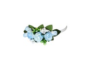 VLÁSENKA svadobné RUŽE biela a modrá