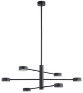 ORBIT Čierna závesná lampa 6xGX53 Luster do izby do obývačky apartmán ORBIT Čierna závesná lampa 6xGX53 Luster do izby do obývačky apartmán