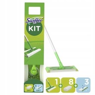 Štartovacia súprava mopu Swiffer 8 utierok na suchý prach 3 utierky na mokré podlahy Štartovacia súprava mopu Swiffer 8 utierok na suchý prach 3 utierky na mokré podlahy
