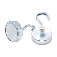 Magnetický držiak 25 objímka s háčikom M4 5 ks Magnetický držiak 25 objímka s háčikom M4 5 ks