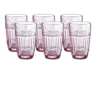 Sada 6 pohárov 330 ml (ružové) Sada 6 pohárov 330 ml (ružové)
