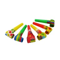 Farebné vzory papierové píšťalky Narodeniny 1-99 6x