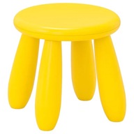IKEA MAMMUT Detská taburetka, interiérová/vonkajšia žltá IKEA MAMMUT Detská taburetka, interiérová/vonkajšia žltá