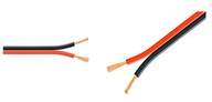 Drôtový reproduktorový kábel 2x0,35mm2 červeno čierny