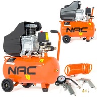 NAC olejový kompresor 24L kompresor + príslušenstvo