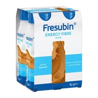 Fresubin Energy Fiber Drink, tekutina s karamelovou príchuťou, 4 x 200 ml