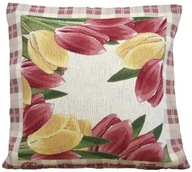 Gobelínový dekoratívny OBAL NA VANKÚŠ 42x42 so zipsom Gobelín Farebné TULIPSY Gobelínový dekoratívny OBAL NA VANKÚŠ 42x42 so zipsom Gobelín Farebné TULIPSY