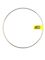STRIEBORNÁ kovová obruč ø80 cm - lapač snov STRIEBORNÁ kovová obruč ø80 cm - lapač snov