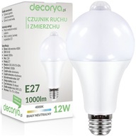 LED PIR ŽIAROVKA SO SNÍMAČOM DETEKTORA POHYBU SÚMRAK 12W NEUTRÁLNA BIELA 4000K LED PIR ŽIAROVKA SO SNÍMAČOM DETEKTORA POHYBU SÚMRAK 12W NEUTRÁLNA BIELA 4000K