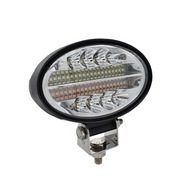 PRACOVNÁ LAMPA 144W 12V 24V Strobe Orange PRACOVNÁ LAMPA 144W 12V 24V Strobe Orange