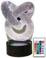 3D LED LAMPA PRSTEŇ MORSKÝ UZOL NOC 3D LED LAMPA PRSTEŇ MORSKÝ UZOL NOC