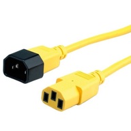 Napájací kábel pre monitor C14/C13 1,8m žltý