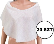 Kozmetický plášť. biela netkaná textília renata (20 ks) Kozmetický plášť. biela netkaná textília renata (20 ks)