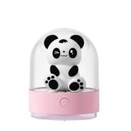 Nočná lampa LED medvedík Panda + aromaterapia, ružová