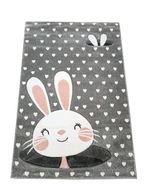 Detský koberec Smart Kids 3D 140x190 RABBIT GRY Detský koberec Smart Kids 3D 140x190 RABBIT GRY