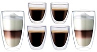TERMÁLNE POHÁRKY KÁVA LATTE ESPRESSO X6
