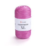 Yarnart makrame xl 3mm 140 / cool Pink Polyester String Yarnart makrame xl 3mm 140 / cool Pink Polyester String