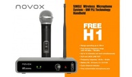 Bezdrôtový ručný mikrofón Novox FREE H1