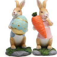 veľkonočná dekorácia figúrka mrkvového zajačika