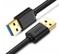 Uzelený pozlátený kábel USB 3.0 A-A USB-USB 2m
