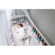 Ricokids zavinovačka do postieľky 3m - mätová-ružová-f Ricokids zavinovačka do postieľky 3m - mätová-ružová-f