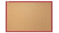 Červená korková doska 120x90 drevená + špendlíky Červená korková doska 120x90 drevená + špendlíky
