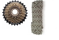 Sada Shimano MF-TZ500 + Reťaz CN-HG40 114 LINK Sada Shimano MF-TZ500 + Reťaz CN-HG40 114 LINK