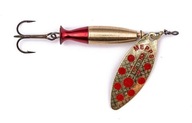 Mepps AGLIA LONG HEAVY zlaté/červené bodky 2/16g Mepps AGLIA LONG HEAVY zlaté/červené bodky 2/16g
