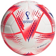 5 Futbalová lopta adidas Al Rihla Club bielo-červená