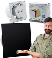 KÚPEĽŇOVÝ VENTILÁTOR 125 HYGROSTAT ČIERNY LESK KÚPEĽŇOVÝ VENTILÁTOR 125 HYGROSTAT ČIERNY LESK