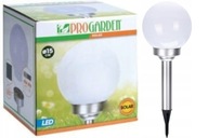 SOLAR záhradné svietidlo, atmosférická biela guľa, 2 LED diódy, vsadené, priem. 15 cm SOLAR záhradné svietidlo, atmosférická biela guľa, 2 LED diódy, vsadené, priem. 15 cm
