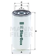 Olejový filter MANN-FILTER LB 950/20 Olejový filter MANN-FILTER LB 950/20